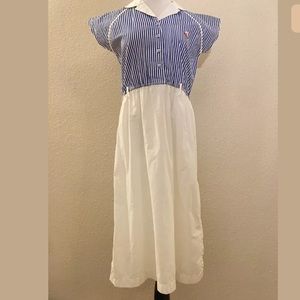 VTG dream makers nautical midi dress
